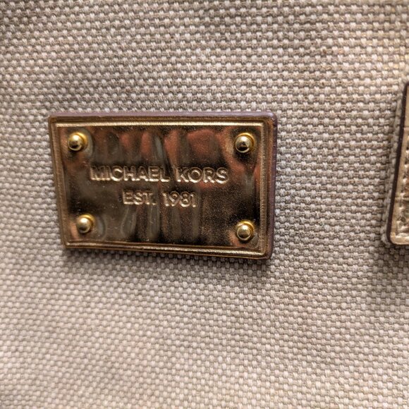 Michael Kors Canvas Sachel Handbag - Picture 2 of 4